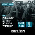 Assembleia Virtual Sindipetro Caxias 25/06: preencha o formulário e participe!