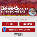 Sindipetro Caxias realiza Reunião Mensal de Aposentados/as e Pensionistas no dia 2 de setembro com a participação do assessor atuarial, Luis Felipe