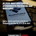 IR 2026: mais dois dias de atendimento presencial são marcados