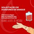 Sindipetro Caxias convoca categoria para doar sangue em nome de HERMES ALVES DE MOURA