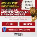 2 de junho: Reunião mensal de aposentados/as e pensionistas tira dúvidas sobre vitória na justiça