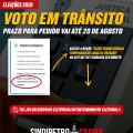 Prazo para “voto em trânsito” vai até 20 de agosto